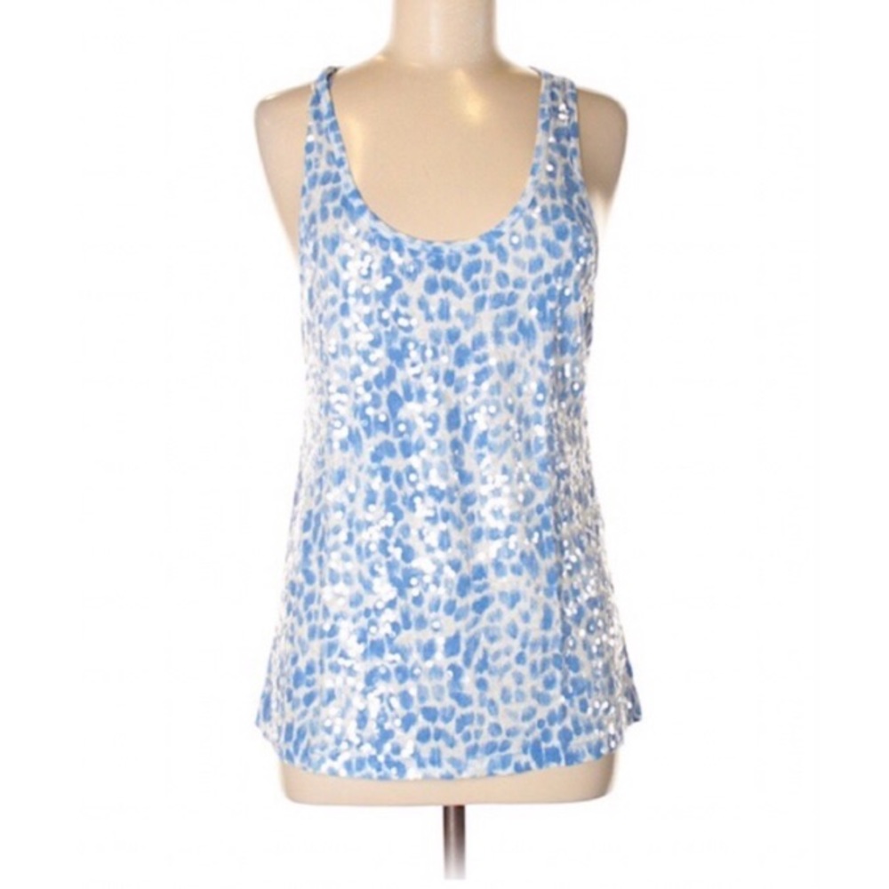J. Crew Sequins Sleeveless Tank Top Size Medium